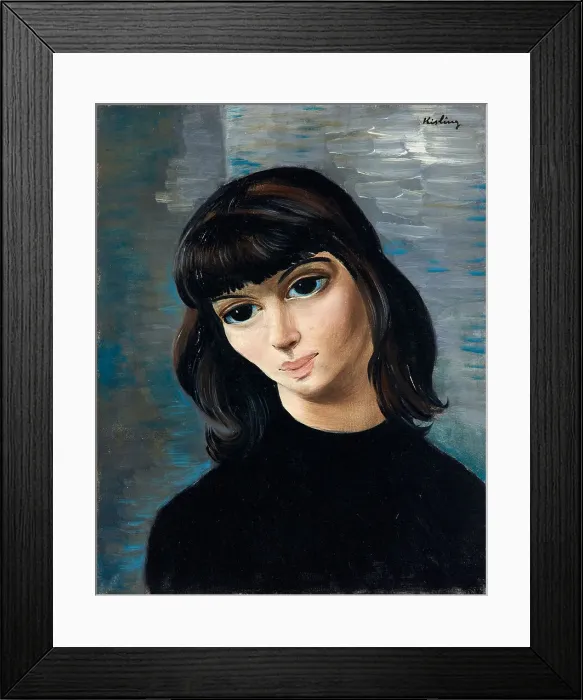 Framed Print : Jeune femme brune, c. 1940. Creator: Kisling, Moïse (1891-1953) Framed Print : Jeune femme brune, c. 1940. Creator: Kisling, Moïse (1891-1953)