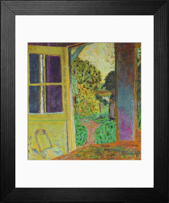 Framed Print : Door Open onto the Garden (La Porte ouverte sur le jardin), c. 1924. Creator: Bonnard, Pierre (1867-1947) Framed Print : Door Open onto the Garden (La Porte ouverte sur le jardin), c. 1924. Creator: Bonnard, Pierre (1867-1947)