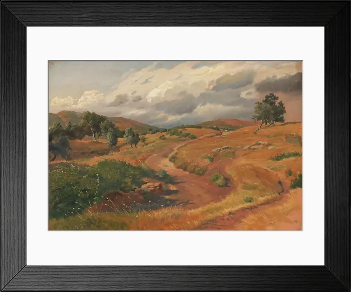 Framed Print : Landscape near Tivoli, Italy;Rocky Hills. Tivoli, 1845. Creator: Johan Thomas Lundbye Framed Print : Landscape near Tivoli, Italy;Rocky Hills. Tivoli, 1845. Creator: Johan Thomas Lundbye