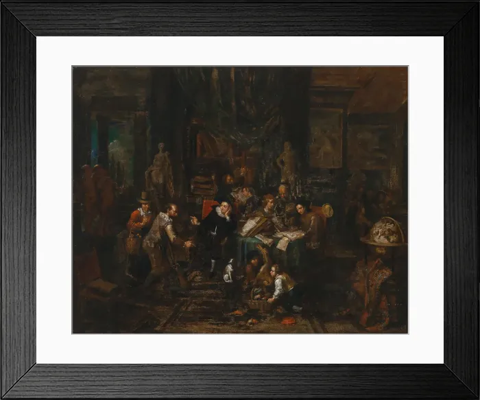 Framed Print : A notary in his office. Creator: Thomas, Gerard (1663-1720) Framed Print : A notary in his office. Creator: Thomas, Gerard (1663-1720)