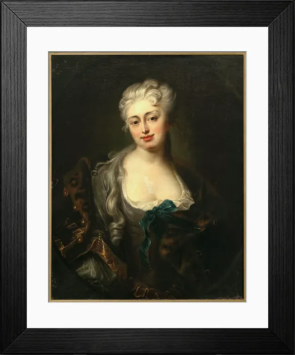 Framed Print : Portrait of Countess Maria Magdalena von Dönhoff, née Bielinska (1685-1730). Creator: Pesne, Antoine (1683-1757) Framed Print : Portrait of Countess Maria Magdalena von Dönhoff, née Bielinska (1685-1730). Creator: Pesne, Antoine (1683-1757)