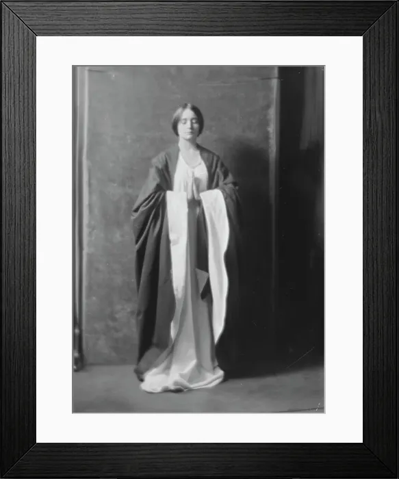 Framed Print : Mower, Margaret, Miss, portrait photograph, 1918 Feb. 28. Creator: Arnold Genthe Framed Print : Mower, Margaret, Miss, portrait photograph, 1918 Feb. 28. Creator: Arnold Genthe