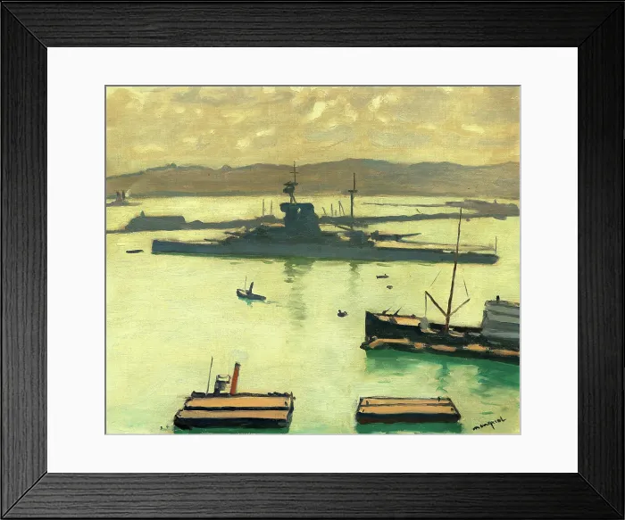 Framed Print : Le Croiseurs, effet de contre-jour, 1922. Creator: Marquet, Pierre-Albert (1875-1947) Framed Print : Le Croiseurs, effet de contre-jour, 1922. Creator: Marquet, Pierre-Albert (1875-1947)