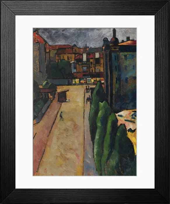 Framed Print : Streetscape I, 1913. Creator: Kanoldt, Alexander (1881-1939) Framed Print : Streetscape I, 1913. Creator: Kanoldt, Alexander (1881-1939)