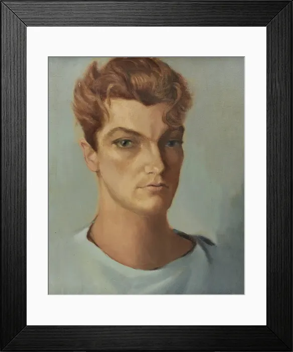 Framed Print : Portrait of Jean Marais (1913-1998). Creator: Bérard, Christian (1902-1949) Framed Print : Portrait of Jean Marais (1913-1998). Creator: Bérard, Christian (1902-1949)