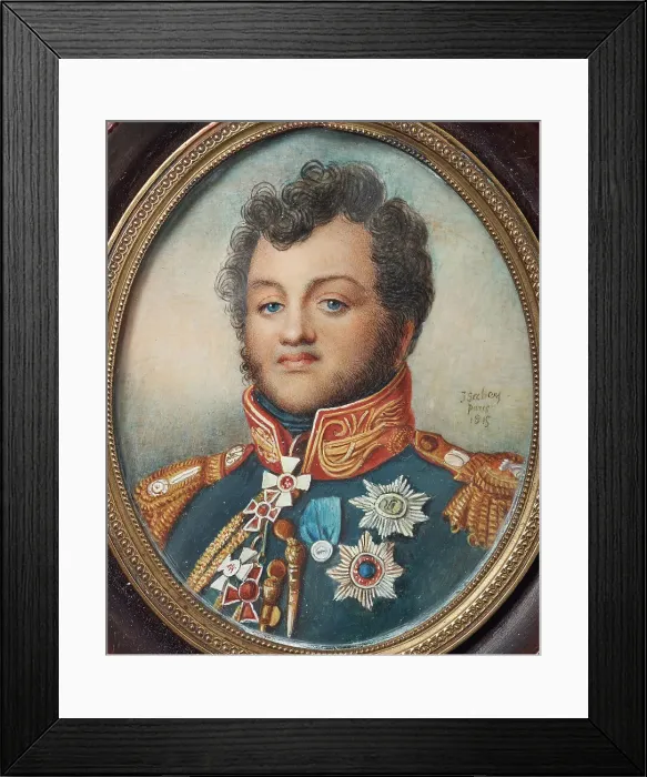 Framed Print : Prince Nikolai Grigoryevich Repnin-Volkonsky (1778-1845), 1815. Creator: Isabey, Jean-Baptiste (1767-1855) Framed Print : Prince Nikolai Grigoryevich Repnin-Volkonsky (1778-1845), 1815. Creator: Isabey, Jean-Baptiste (1767-1855)