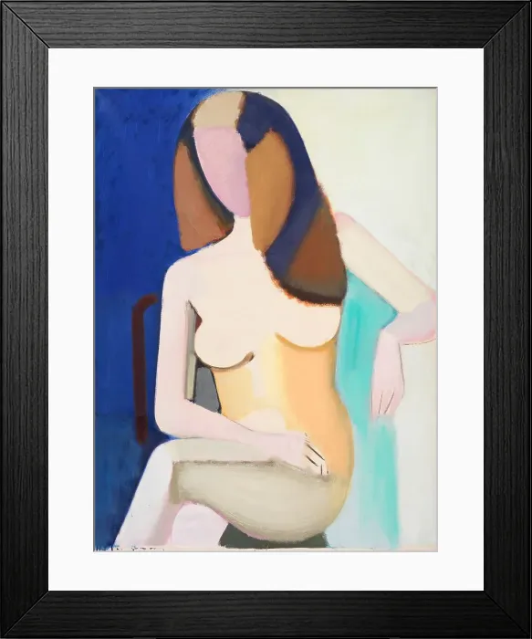 Framed Print : Seated Female Nude, 1950. Creator: Vilhelm Lundstrom Framed Print : Seated Female Nude, 1950. Creator: Vilhelm Lundstrom