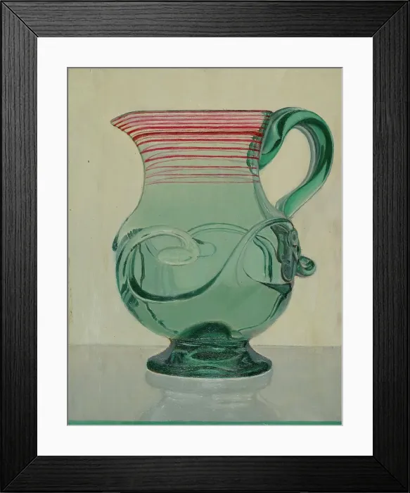 Framed Print : Blue Pitcher, c. 1936. Creator: Vincent Burzy Framed Print : Blue Pitcher, c. 1936. Creator: Vincent Burzy