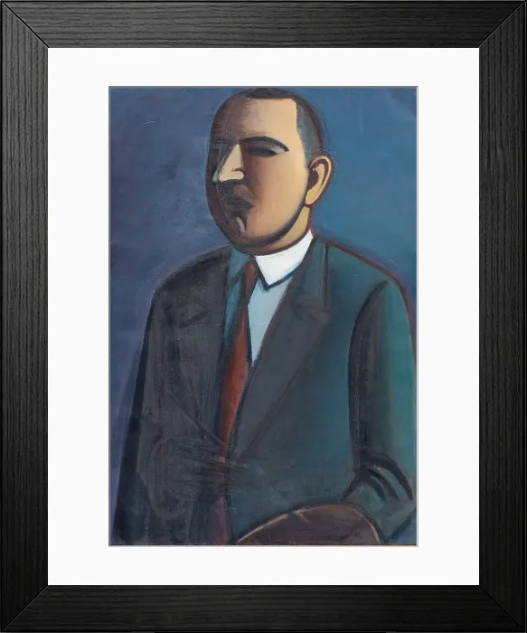 Framed Print : Self-Portrait, 1927. Creator: Vilhelm Lundstrom Framed Print : Self-Portrait, 1927. Creator: Vilhelm Lundstrom