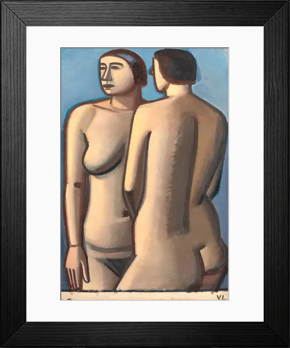 Framed Print : Two Female Nudes, 1927. Creator: Vilhelm Lundstrom Framed Print : Two Female Nudes, 1927. Creator: Vilhelm Lundstrom