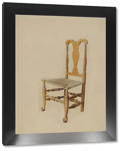 Queen Anne Side Chair, 1936. Creator: Alvin M Gully