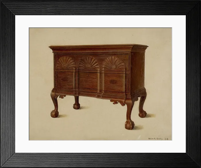 Framed Print : Lowboy, 1936. Creator: Alvin M Gully Framed Print : Lowboy, 1936. Creator: Alvin M Gully