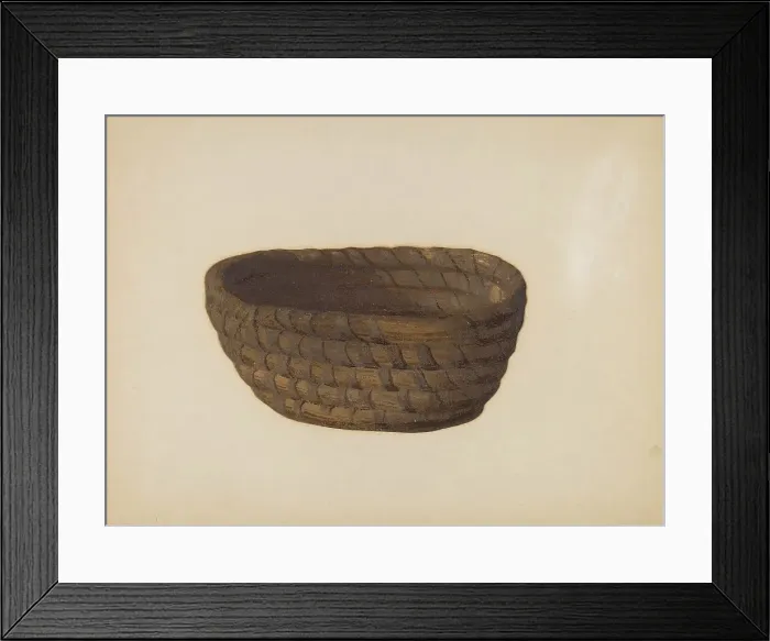 Framed Print : Bread Basket, c. 1936. Creator: J. Howard Iams Framed Print : Bread Basket, c. 1936. Creator: J. Howard Iams