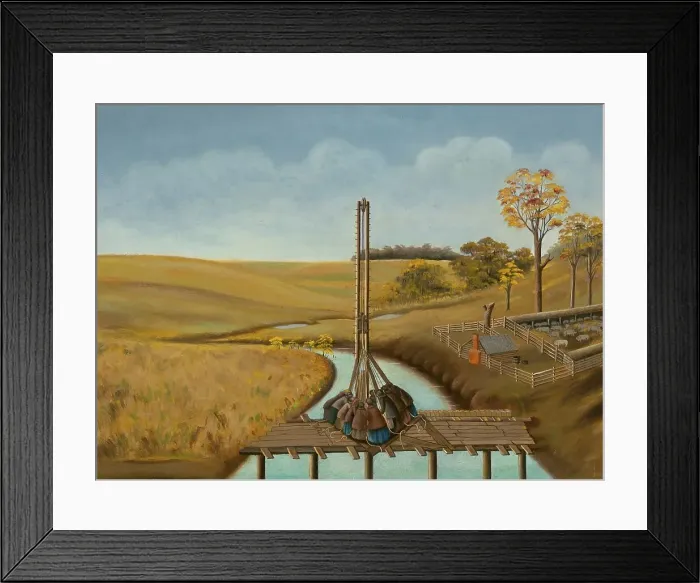 Framed Print : Women Operating the Pile Driver, c. 1939. Creator: John Koehl Framed Print : Women Operating the Pile Driver, c. 1939. Creator: John Koehl