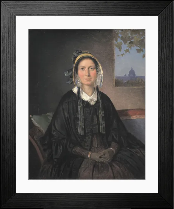Framed Print : Frederikke Raffenberg, née Hagerup, 1846. Creator: Wilhelm Marstrand Framed Print : Frederikke Raffenberg, née Hagerup, 1846. Creator: Wilhelm Marstrand