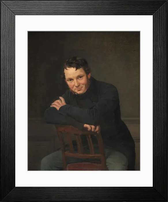 Framed Print : Gottlieb Bindesboll, Danish Architect, 1834. Creator: Wilhelm Marstrand