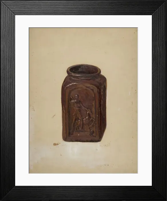 Framed Print : Jar, c. 1937. Creator: C.W. Perky Framed Print : Jar, c. 1937. Creator: C.W. Perky