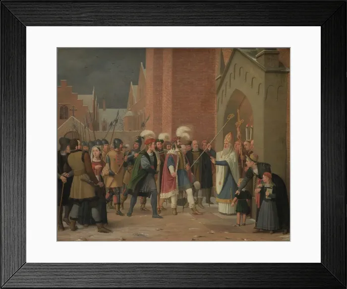 Framed Print : Svend Estridsen and Bishop Vilhelm, 1832. Creator: Wilhelm Marstrand Framed Print : Svend Estridsen and Bishop Vilhelm, 1832. Creator: Wilhelm Marstrand