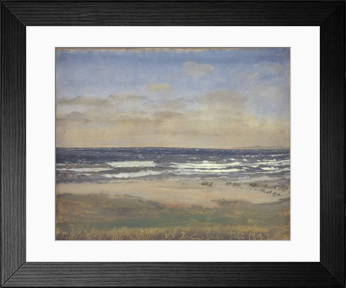 Framed Print : The Beach at Rågeleje, 1843. Creator: Peter Christian Thamsen Skovgaard Framed Print : The Beach at Rågeleje, 1843. Creator: Peter Christian Thamsen Skovgaard
