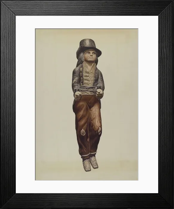 Framed Print : Figure of a Felon, c. 1938. Creator: Donald Donovan Framed Print : Figure of a Felon, c. 1938. Creator: Donald Donovan
