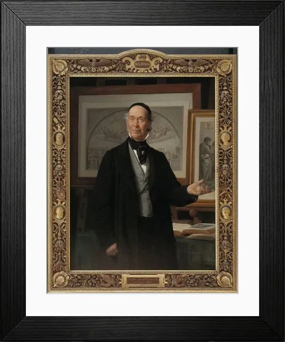 Framed Print : The Art Historian Niels Lauritz Hoyen, 1868. Creator: Wilhelm Marstrand Framed Print : The Art Historian Niels Lauritz Hoyen, 1868. Creator: Wilhelm Marstrand
