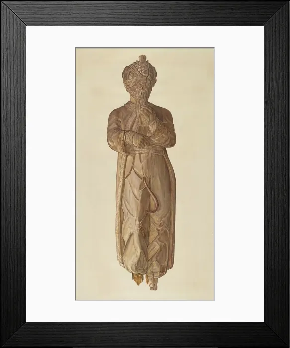 Framed Print : Circus Wagon Figure: Turk, c. 1938. Creator: Robert Galvin Framed Print : Circus Wagon Figure: Turk, c. 1938. Creator: Robert Galvin