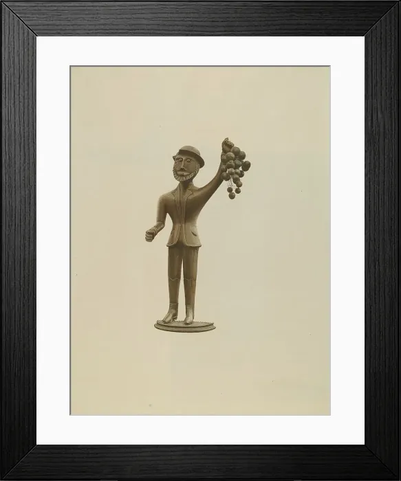 Framed Print : Tavern Sign Figure, 1935 / 1942. Creator: Karl J. Hentz Framed Print : Tavern Sign Figure, 1935 / 1942. Creator: Karl J. Hentz