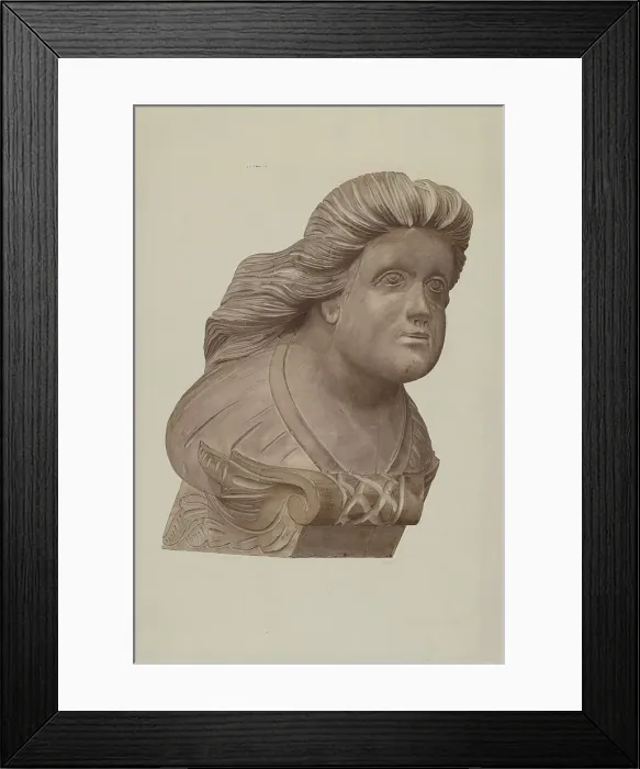 Framed Print : Small Figurehead, 1935 / 1942. Creator: Karl J. Hentz Framed Print : Small Figurehead, 1935 / 1942. Creator: Karl J. Hentz