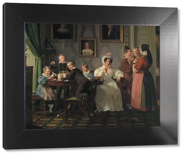 The Waagepetersen Family, 1836. Creator: Wilhelm Marstrand