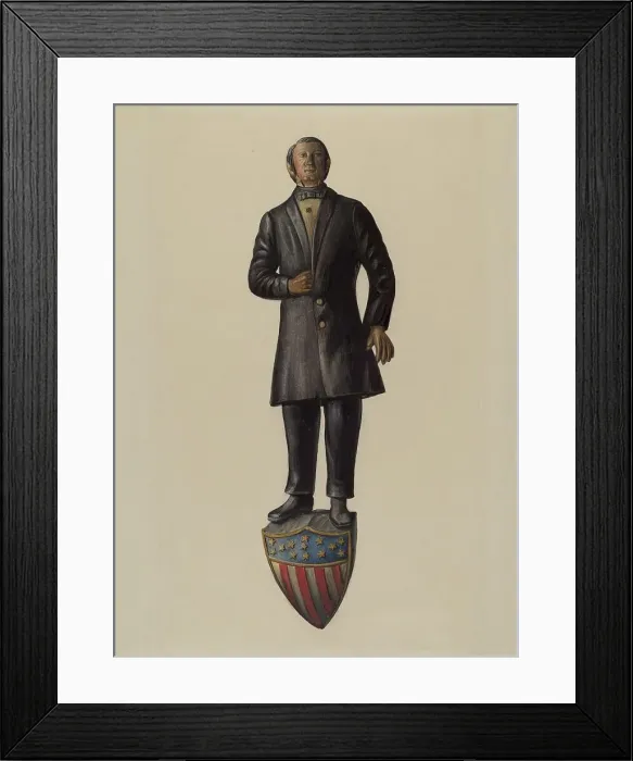 Framed Print : Figurehead: Henry Clay, 1935 / 1942. Creator: Mina Lowry. Figurehead: Henry Clay, 1935 / 1942. Creator: Mina Lowry Framed Print : Figurehead: Henry Clay, 1935 / 1942. Creator: Mina Lowry. Figurehead: Henry Clay, 1935 / 1942. Creator: Mina Lowry