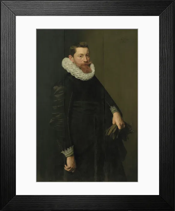Framed Print : Portrait of a Gentleman, 1621. Creators: Nicolaes Eliasz Pickenoy, Michiel van Mierevelt Framed Print : Portrait of a Gentleman, 1621. Creators: Nicolaes Eliasz Pickenoy, Michiel van Mierevelt