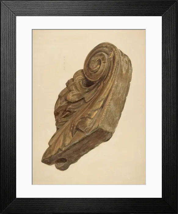 Framed Print : Ship Figurehead, c. 1939. Creator: Samuel Philpot Framed Print : Ship Figurehead, c. 1939. Creator: Samuel Philpot