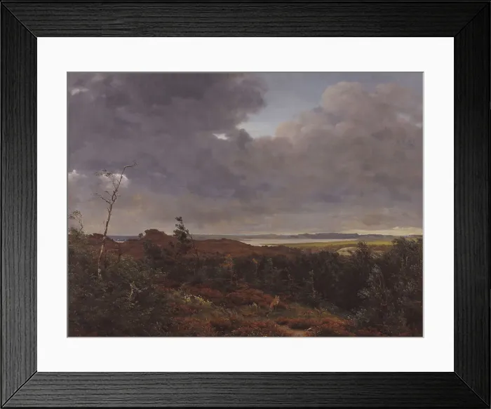Framed Print : View of Frederiksværk from Tisvilde Wood, North Zealand, 1839. Creator: Peter Christian Thamsen Skovgaard Framed Print : View of Frederiksværk from Tisvilde Wood, North Zealand, 1839. Creator: Peter Christian Thamsen Skovgaard