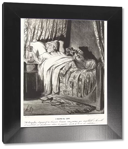 9 heures du soir, 1839. Creator: Honore Daumier