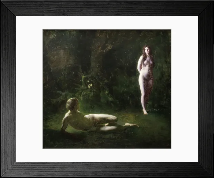 Framed Print : Adam and Eve, 1887. Creator: Julius Paulsen