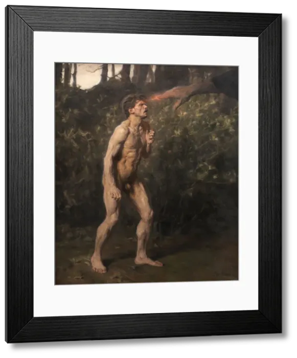 Framed Print : Cain, 1891. Creator: Julius Paulsen Framed Print : Cain, 1891. Creator: Julius Paulsen