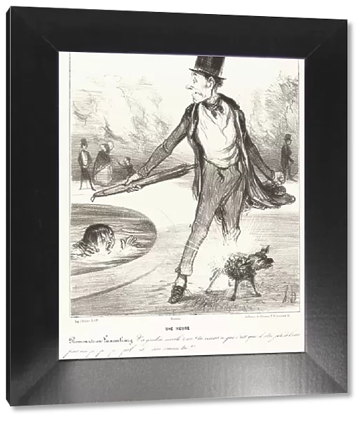 Une heure, 1839. Creator: Honore Daumier