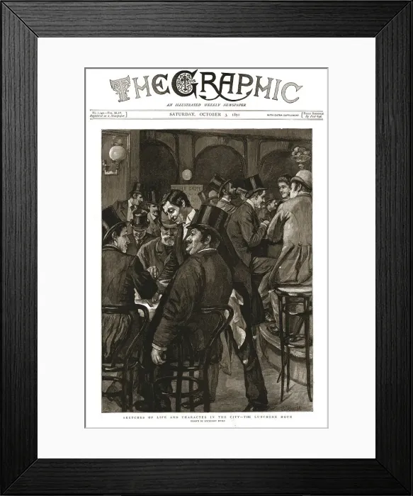 Framed Print : The Graphic, Front Cover Saturday, October 3, 1891, 1891. Creator: Unknown Framed Print : The Graphic, Front Cover Saturday, October 3, 1891, 1891. Creator: Unknown