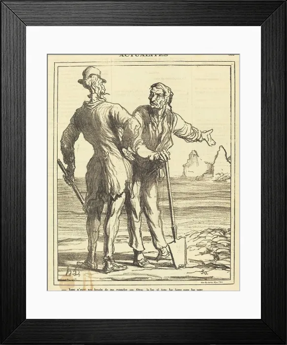 Framed Print : Vous n'avez pas besoin de me rappeler ses titres... 1871. Creator: Honore Daumier Framed Print : Vous n'avez pas besoin de me rappeler ses titres... 1871. Creator: Honore Daumier