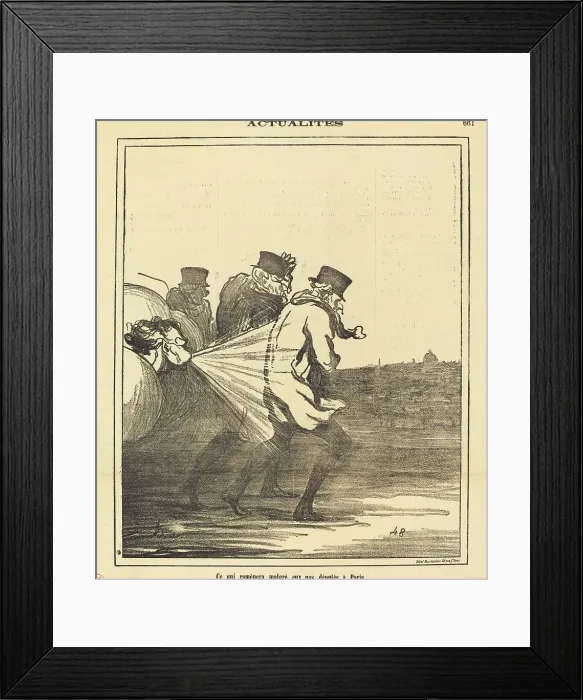 Framed Print : Ce qui ramènera... nos députés à Paris, 1871. Creator: Honore Daumier Framed Print : Ce qui ramènera... nos députés à Paris, 1871. Creator: Honore Daumier