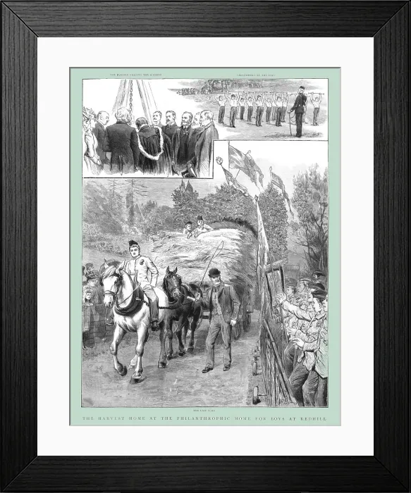 Framed Print : The Harvest Home at the Philanthropic Home for Boys at Redhill 1891, 1891. Creator: Unknown Framed Print : The Harvest Home at the Philanthropic Home for Boys at Redhill 1891, 1891. Creator: Unknown