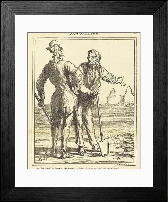 Framed Print : Vous n'avez pas besoin de me rappeler ses titres... 1871. Creator: Honore Daumier Framed Print : Vous n'avez pas besoin de me rappeler ses titres... 1871. Creator: Honore Daumier