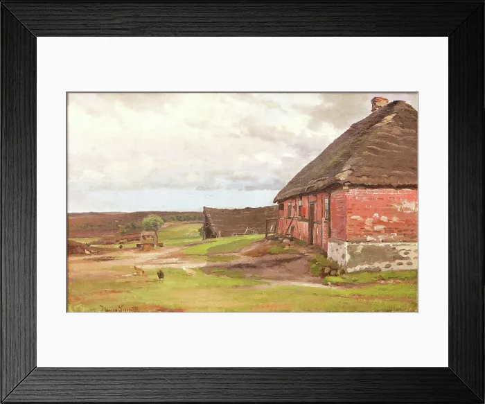 Framed Print : A house on Alheden, 1912. Creator: Hans Smidth Framed Print : A house on Alheden, 1912. Creator: Hans Smidth