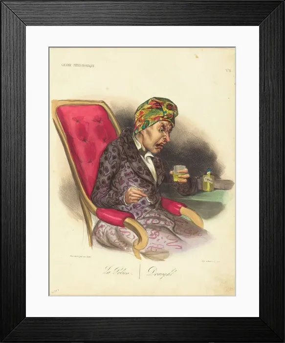 Framed Print : La Potion, 1836. Creator: Honore Daumier Framed Print : La Potion, 1836. Creator: Honore Daumier