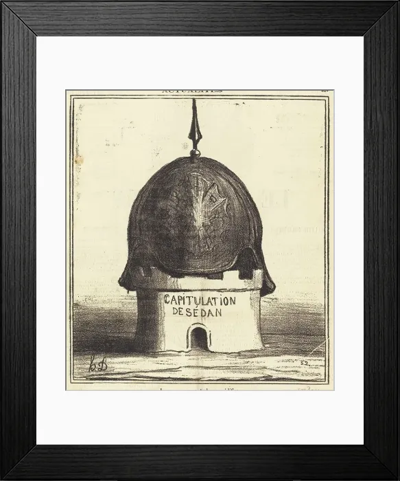 Framed Print : Le couronnement de son édifice, 1870. Creator: Honore Daumier Framed Print : Le couronnement de son édifice, 1870. Creator: Honore Daumier