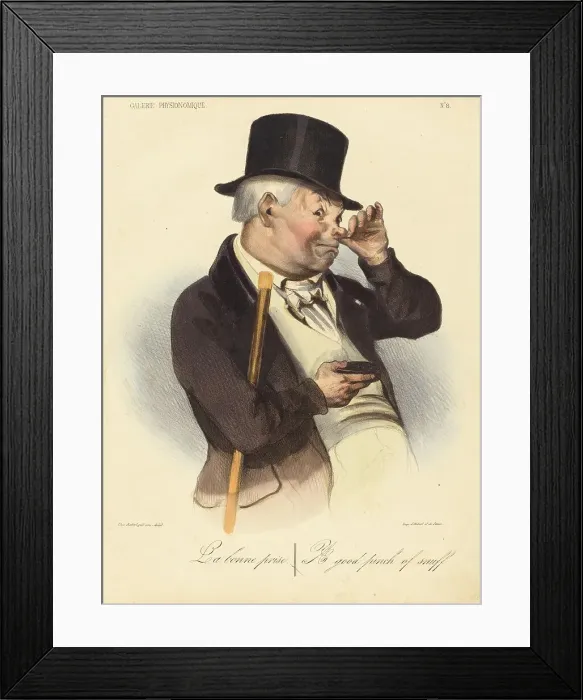 Framed Print : La bonne prise, 1836. Creator: Honore Daumier Framed Print : La bonne prise, 1836. Creator: Honore Daumier