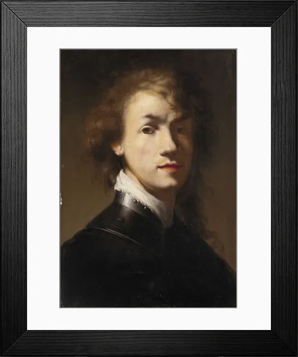 Framed Print : Portrait of Rembrandt with Gorget, 1629-1729. Creator: Rembrandt Harmensz van Rijn Framed Print : Portrait of Rembrandt with Gorget, 1629-1729. Creator: Rembrandt Harmensz van Rijn