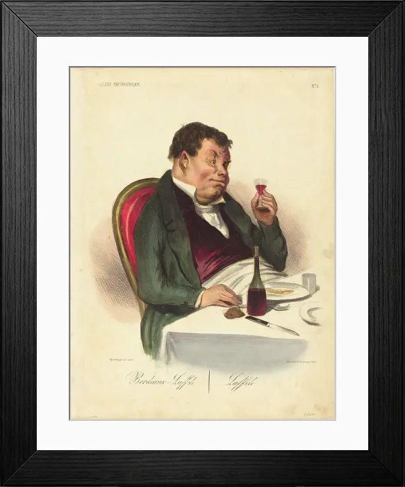 Framed Print : Bordeaux-Laffite, 1836. Creator: Honore Daumier Framed Print : Bordeaux-Laffite, 1836. Creator: Honore Daumier