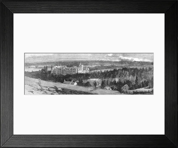 Framed Print : The Jubilee of Glenalmond College: General View of the Buildings. 1891. Creator: Unknown Framed Print : The Jubilee of Glenalmond College: General View of the Buildings. 1891. Creator: Unknown