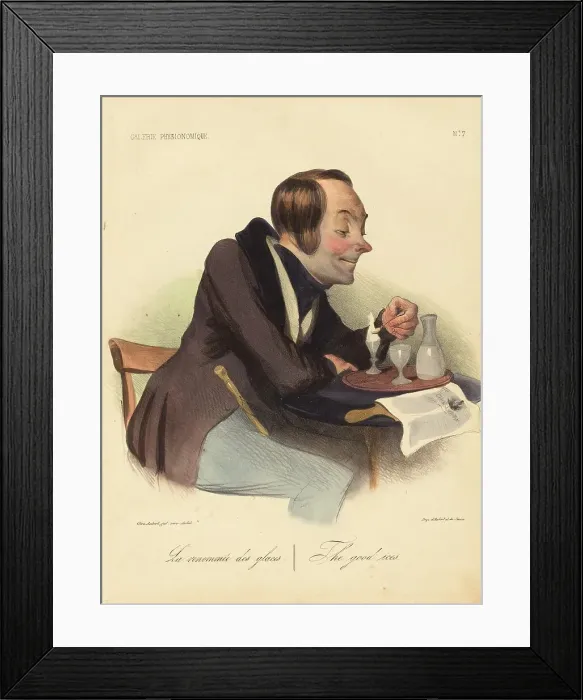 Framed Print : La renommée des glaces, 1836. Creator: Honore Daumier Framed Print : La renommée des glaces, 1836. Creator: Honore Daumier